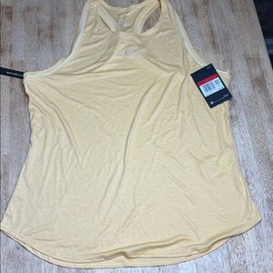 Nike Women's Light Yellow Tank Top New large